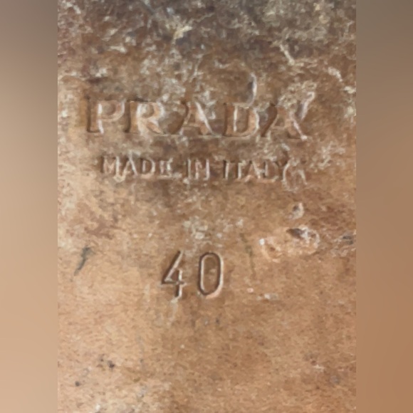 Prada Leather Black Flats 40 EU / 9.5 US Authentic Italian - Picture 7 of 12